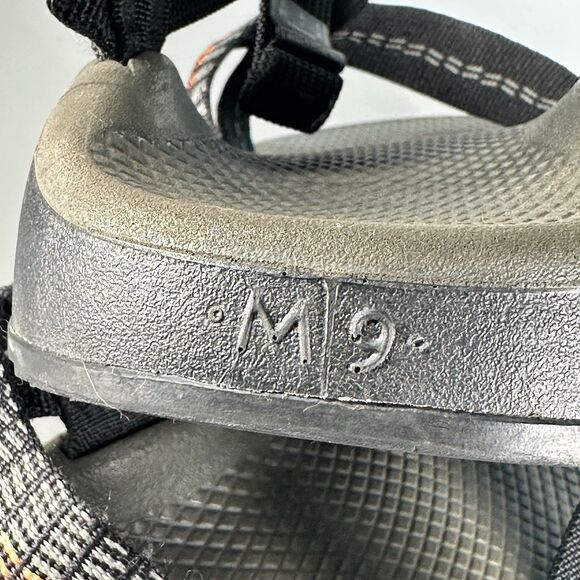 Chaco Z/Cloud Men's Size 9 Shoes Black Gray Adjustable Outdoor Casual Sandals - Picture 11 of 15